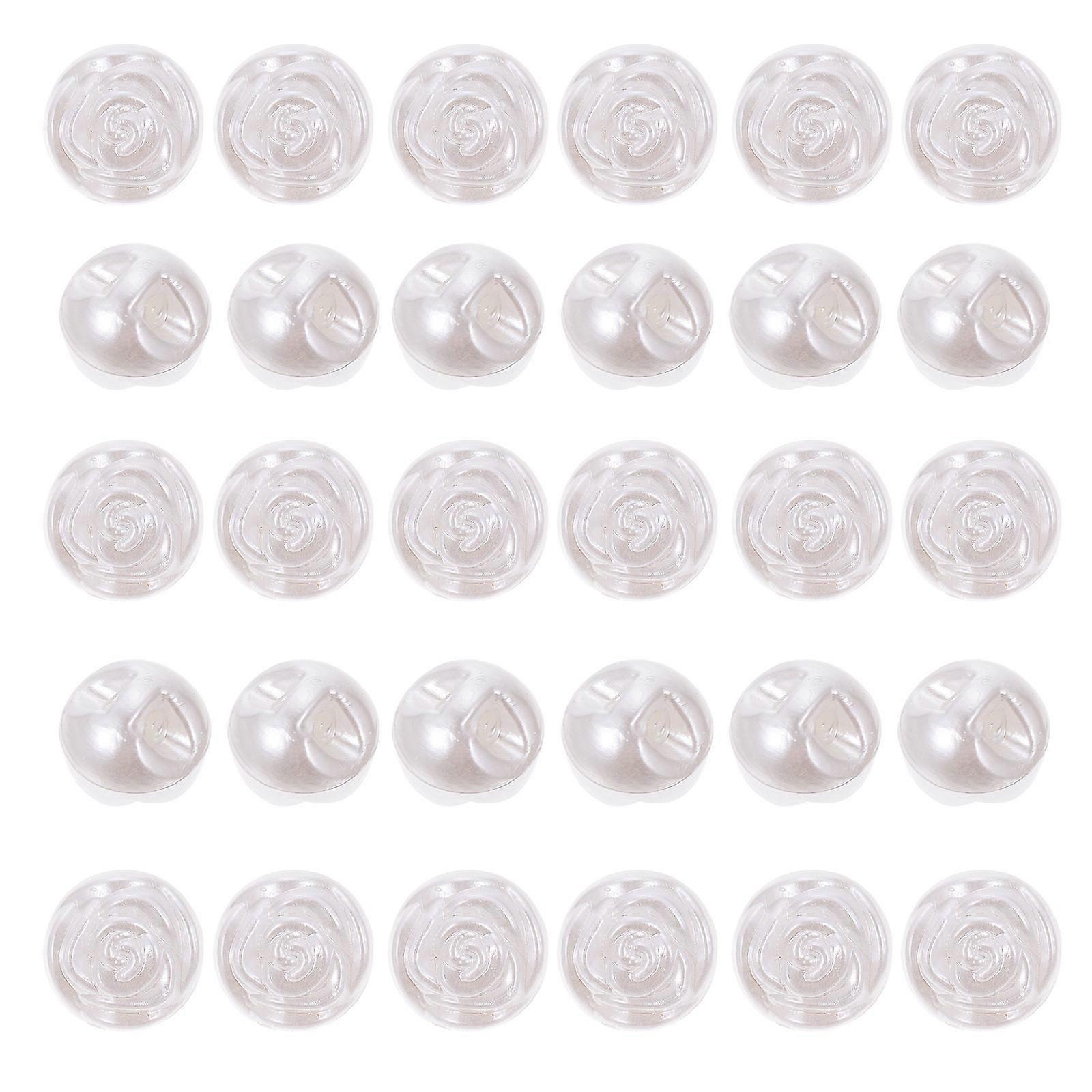 Resin Fasteners Rose Shape Button for Clothes 100Pcs