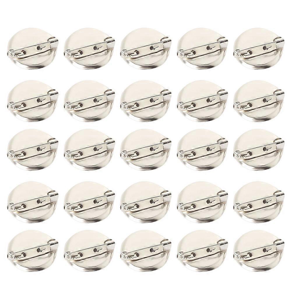 Time Base Alloy Brooch for DIY Use 300Pcs Silver Round Pins