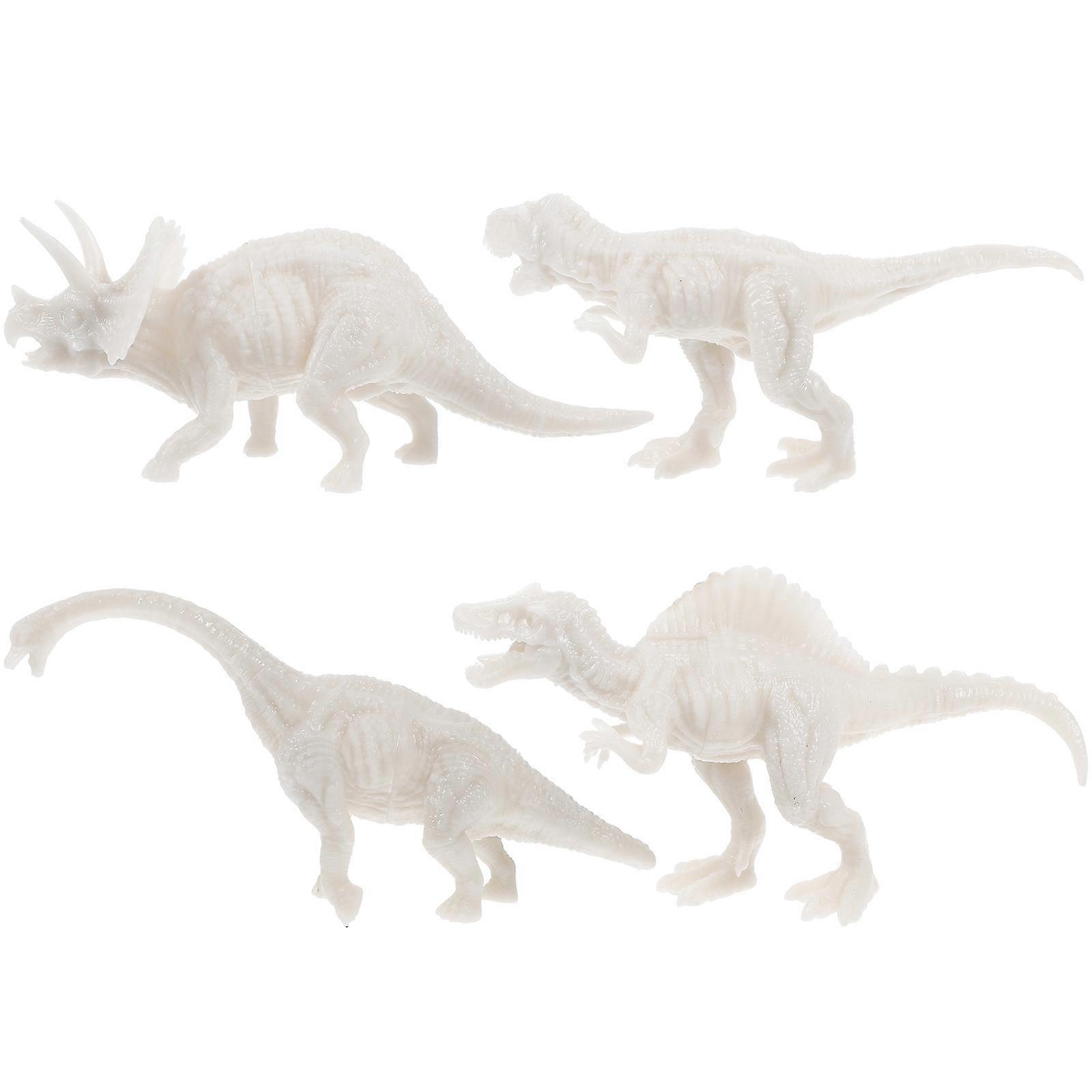 Dinosaur Crafts Dinosaur Figurine Children's Gathering Party PVC 3D Models Fine Motor Skills Development 4Pcs