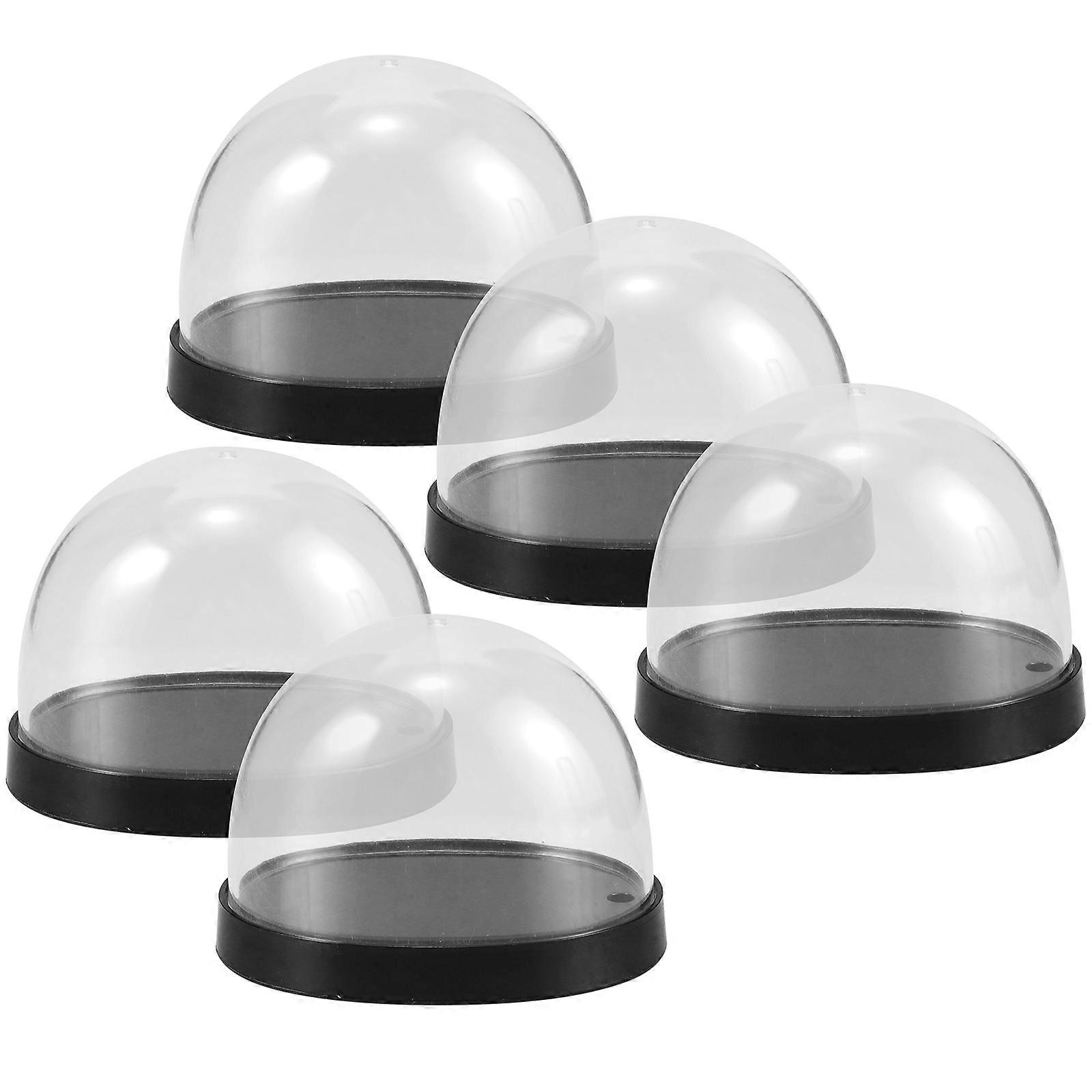 High-Transparency Plastic Cloche Domes For Displaying Flowers And Decorative Figurines 10 Sets Elegant Craft Showcase Dome
