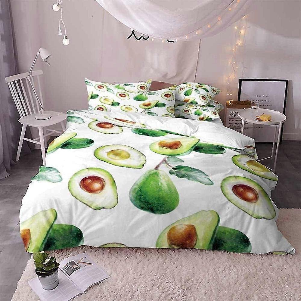 Popular Element Different Kinds of Fruit Avocado Series 3D Bedding Set Print Duvet Cover