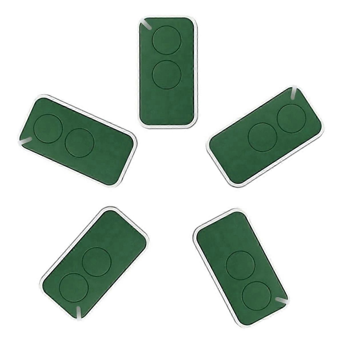 5pcs for NICE Universal Garage Remote Control 433.92MHz Green