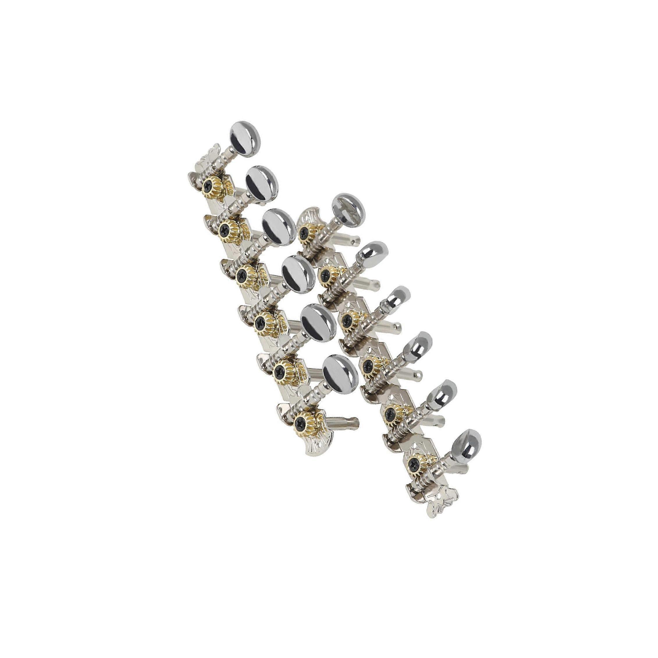 Guitar Tuning Pegs Chrome Plated 6L 6R String Tuner Button Guitar Accessory