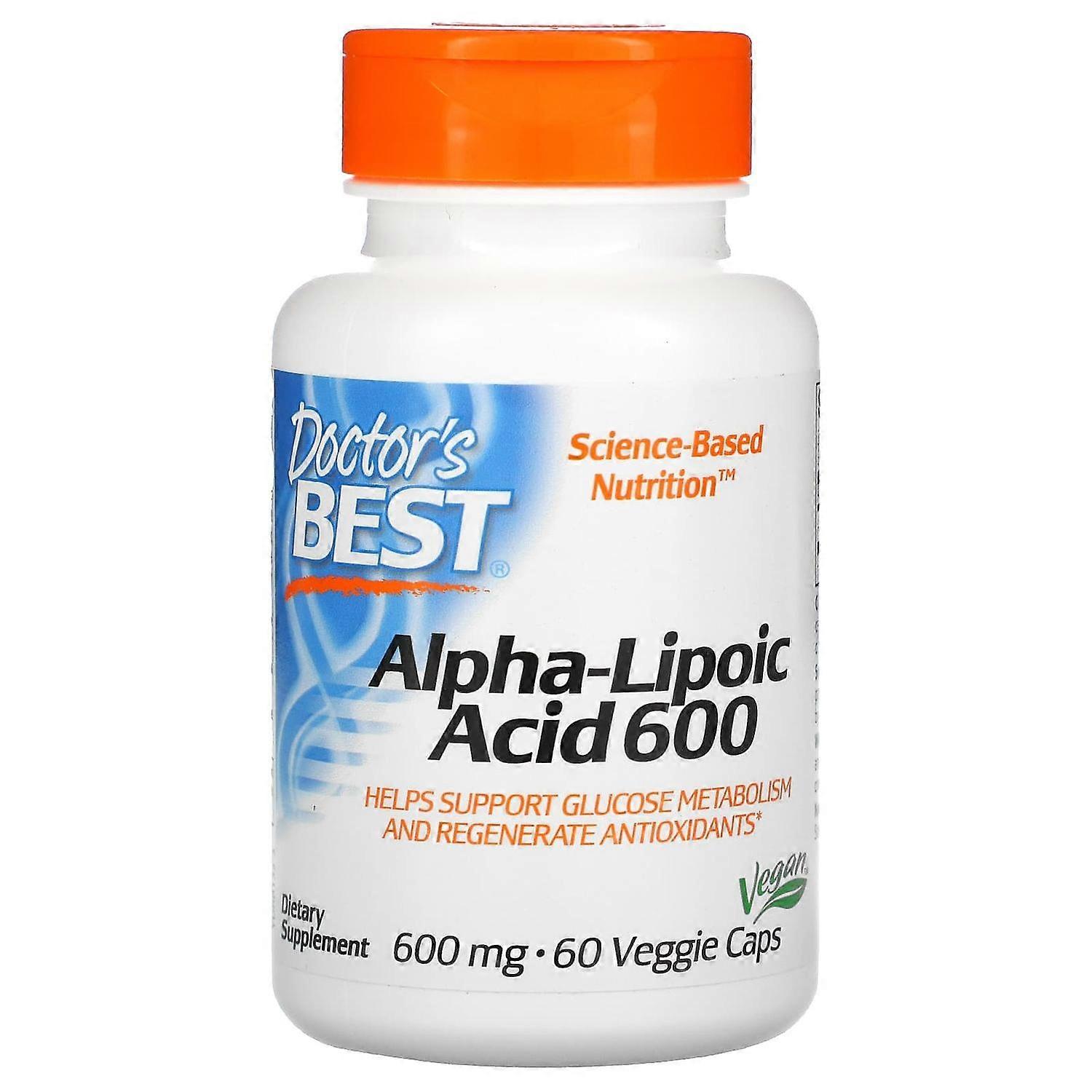 Doctor's Best, Alpha-Lipoic Acid, 600 mg, 60 Veggie Caps