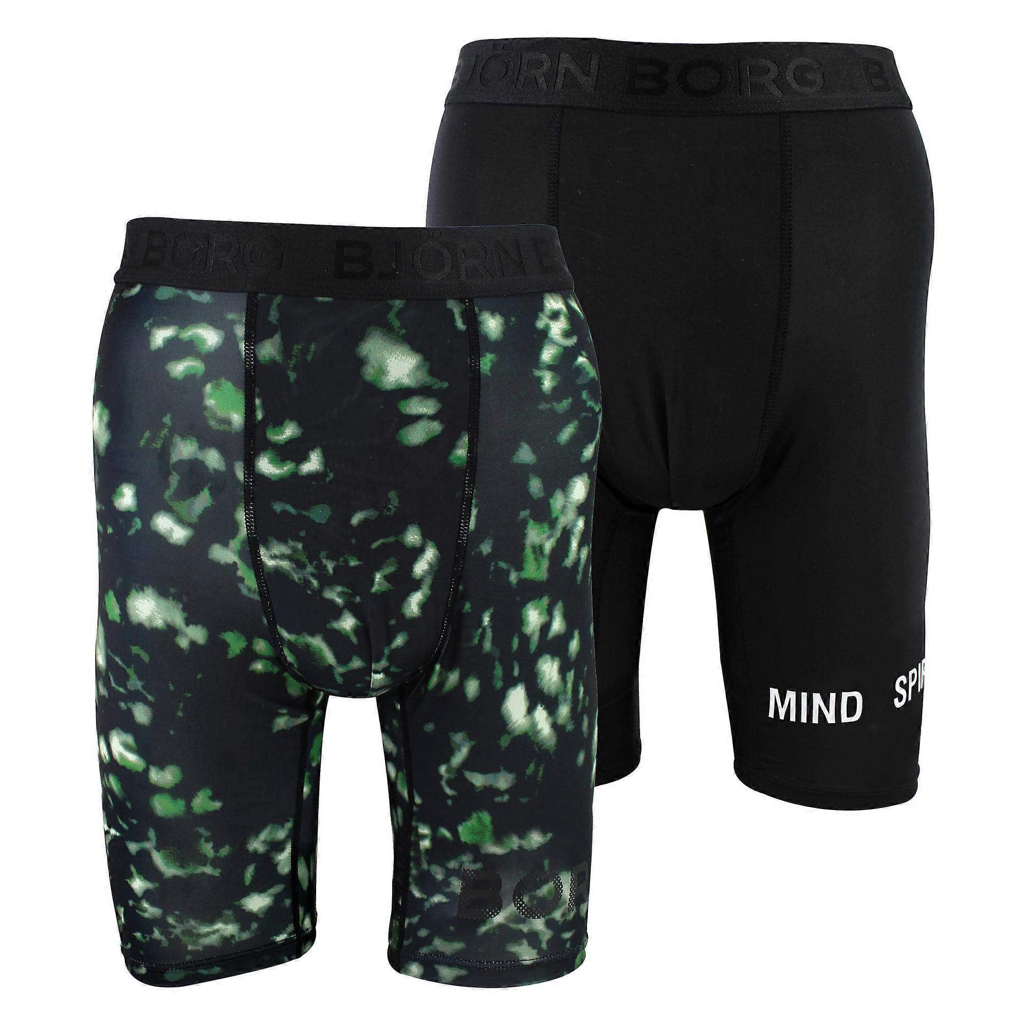 Björn Borg - 2 Pack Performance Moisture-Wicking Boxers for Men