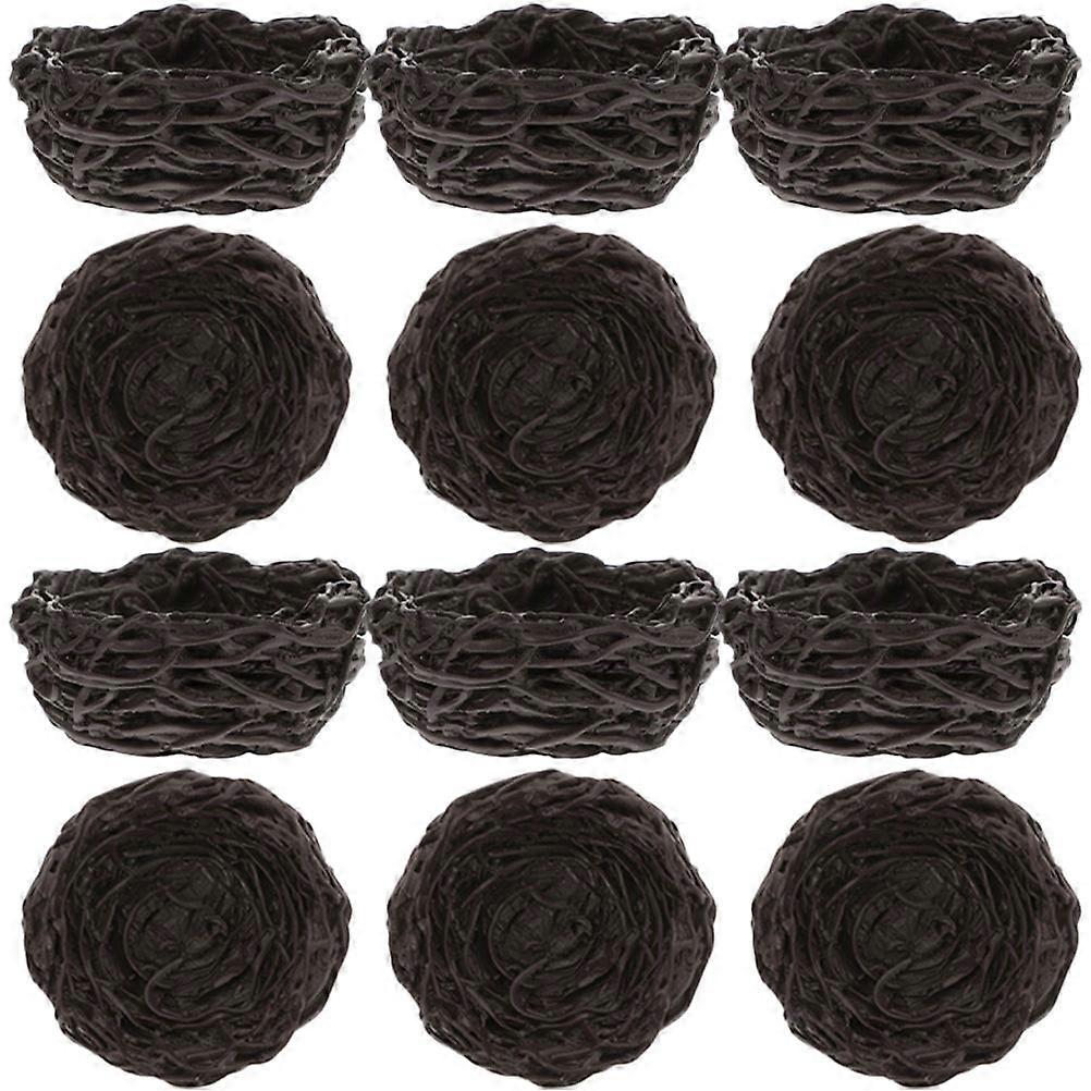 Nest Decor Resin Bird Nest for Decoration Use 60Pcs Mini Ornaments