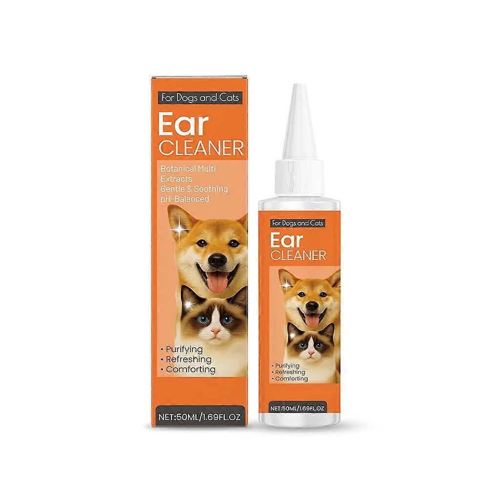 Dog Ear Cleaner Drops For Itching Mites Pet Ear Drops Solution 50Ml