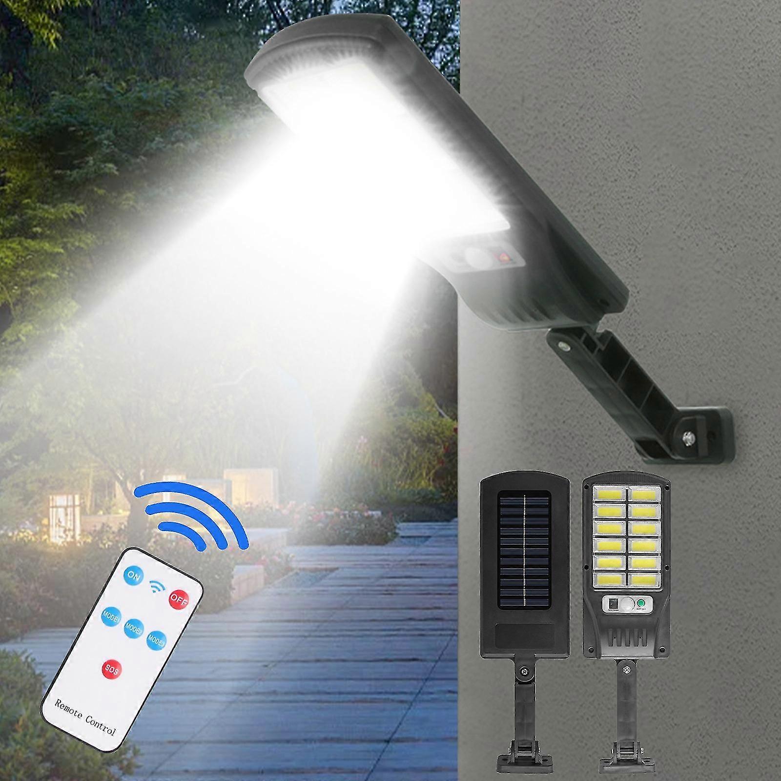 Solar Outdoor Lights Motion Sensor Solar Powered Lights With Remote Control Wall Security Lights For Fence Yard Garden Patio Front Door FLYE1492