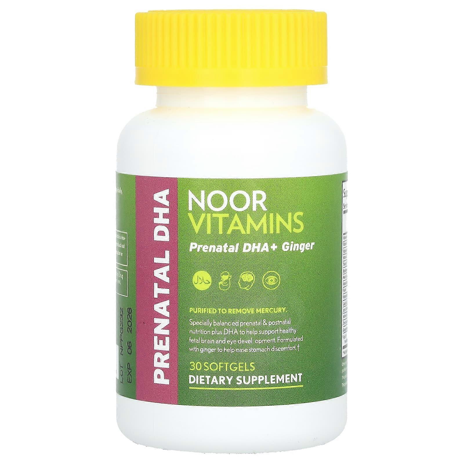 Prenatal DHA + Ginger , 30 Softgels