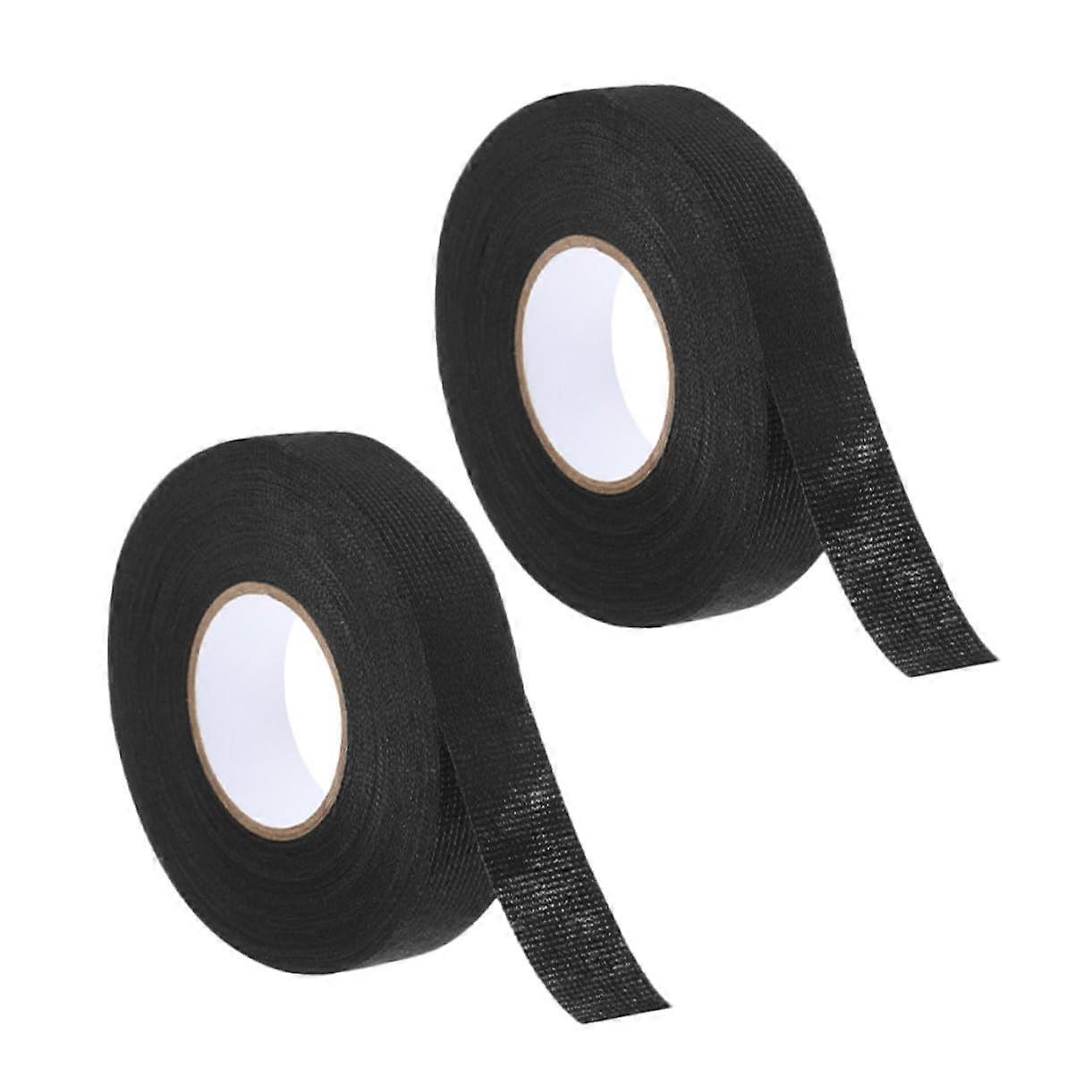 Automotive Cloth Tape Temperature Resistant, 2 Rolls, Noise Damping Adhesive for Car Wire Harness, Electrical Tape
