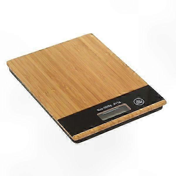 Bamboo Digital Kitchen Scale for Precise Weighing