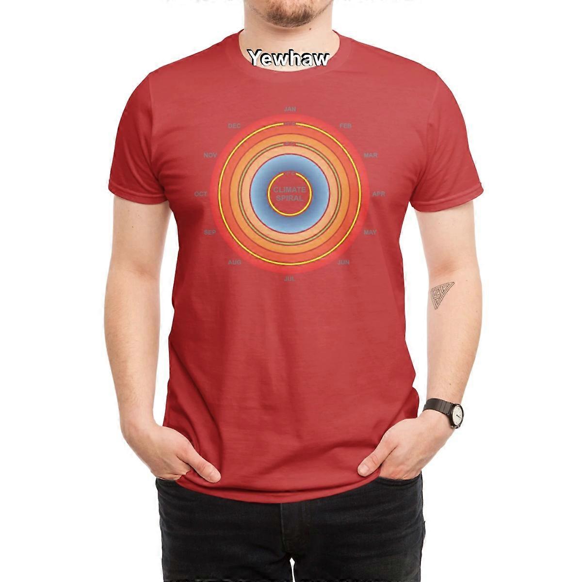 climate spiral #2 T-Shirt climate change global warming temperature spiral data visualization color gradient months