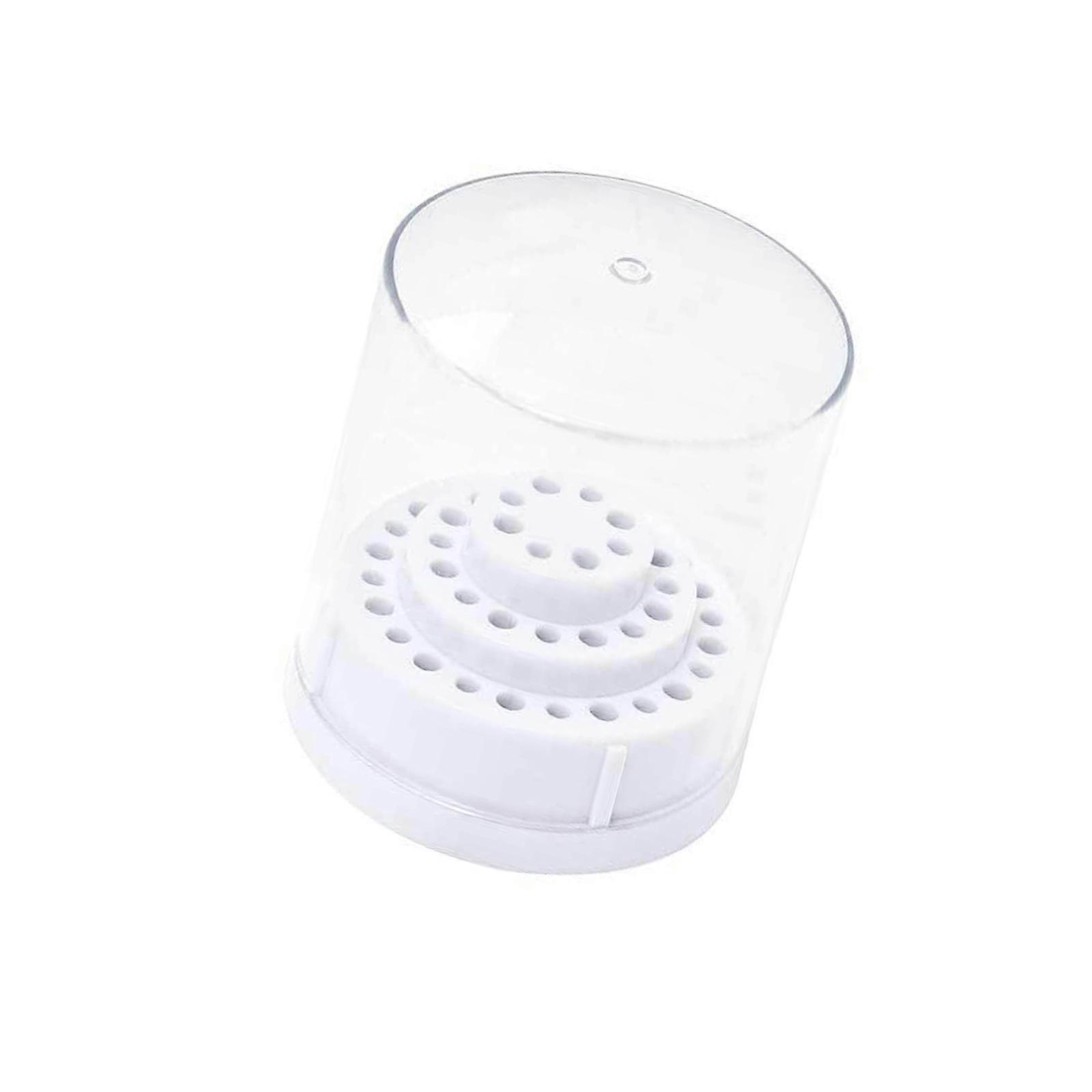 Professional Manicure Tool Organizer 48 Slot Storage Case ABS Material For Easy Access  White