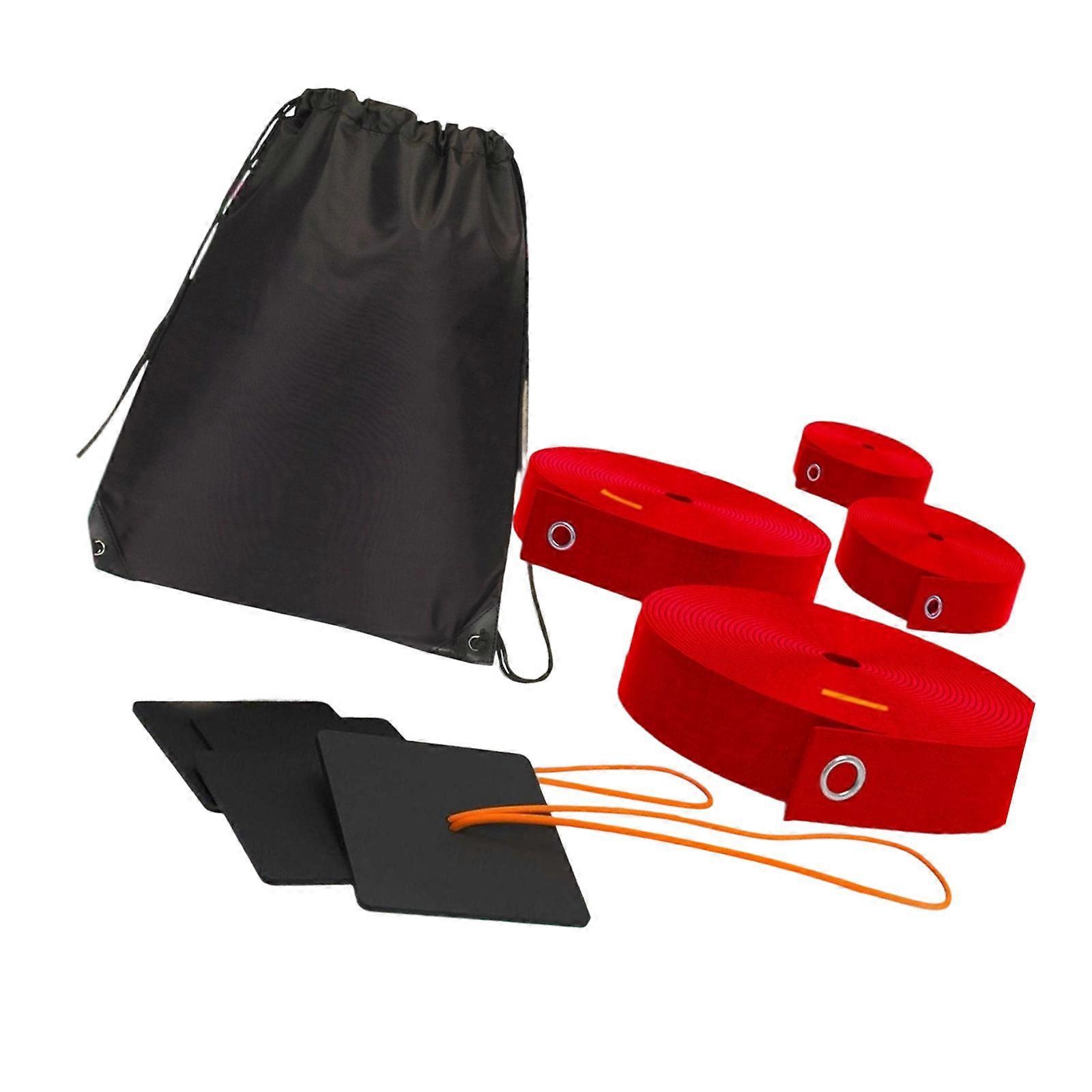 Completes Outdoor Volleyballs Courts Boundaries System Official Dimension Line Sand Anchors Included  Red