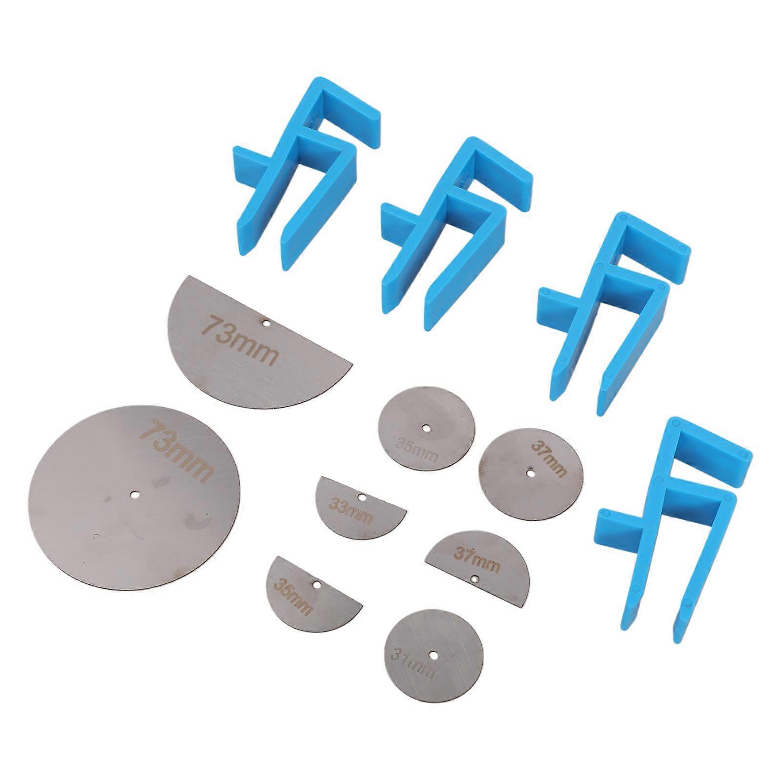 ABS Woodworking Clamps set Secure Positioning Cabinet Edges Alignment Clamps 12pcs for Accurate Marking & Cutting Tasks  Blue