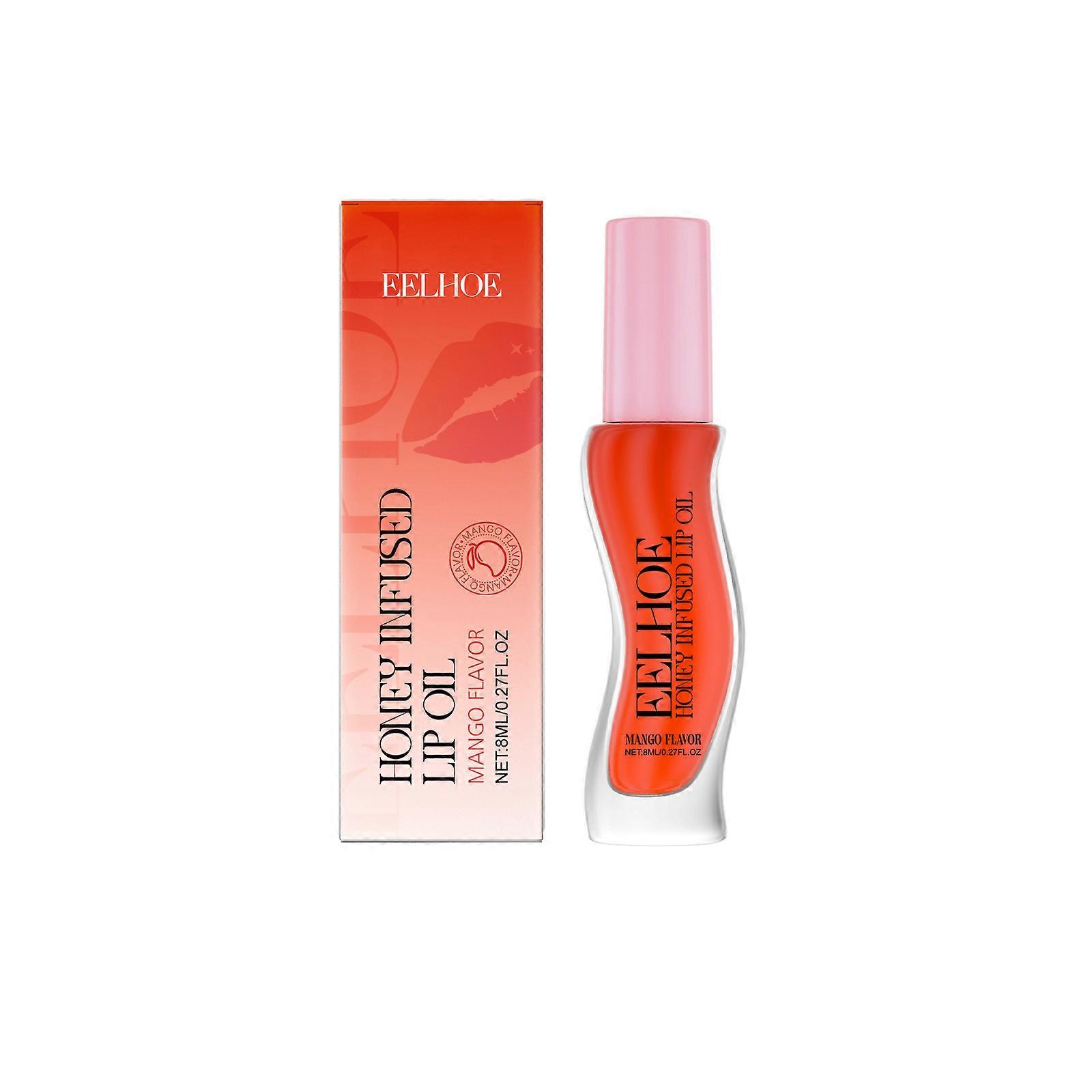 Eelhoe Mango Flavor Moisturizing Lip Gloss Daily Nourishing Lips Improve Skin Gloss Moisturizing Not Oily Moisturizing Care