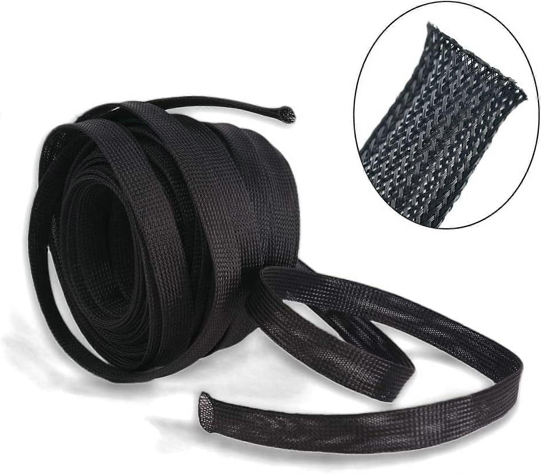 PET Black Cable Sleeve 1 inch X 100ft