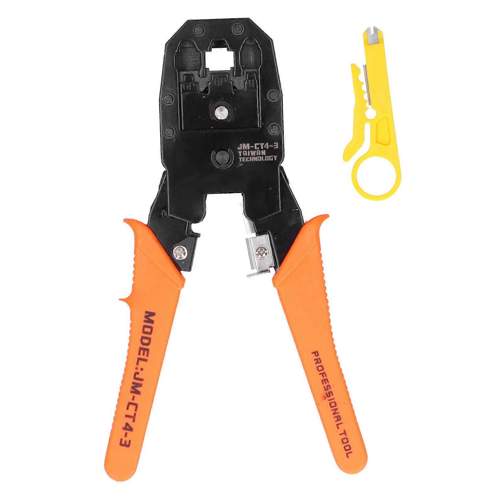 Ethernet cable crimper and cutter for Cisco 4P/6P/8P network connectors