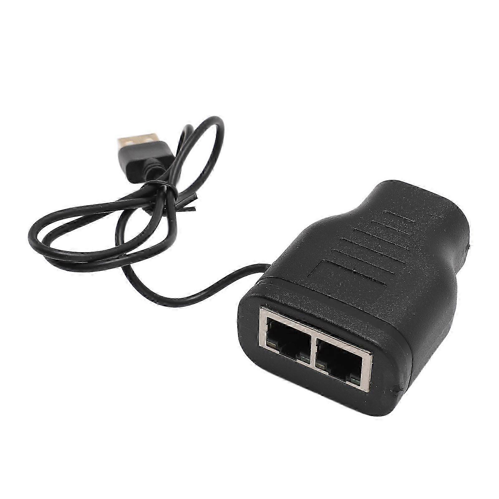 100Mbps RJ45 Splitter Adapter for Routers & PCs - 1 to 2, Supports Two Devices' Simultaneous Internet Access