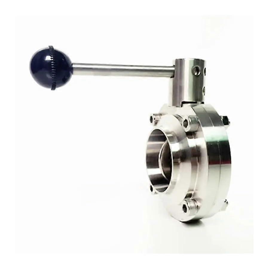 Flow Control Valve, 76mm Pipe OD, ButtWelding, SUS 304 Stainless, Beer Brewing