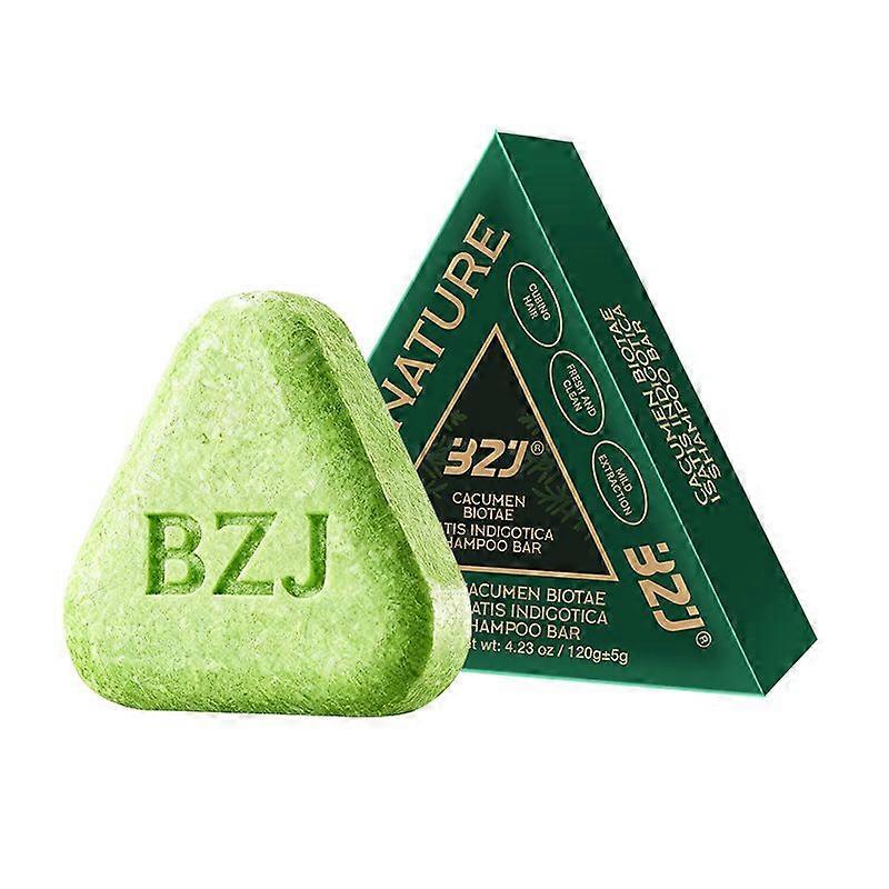 unbrand Nature Triangle Shampoo Bar  Nature Seven Green Soap Shampoo Natural Usman Grass Hair Shampo