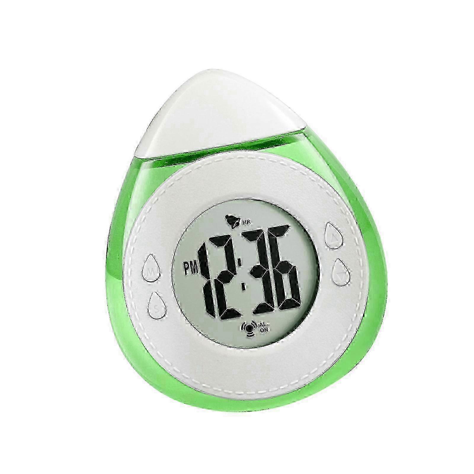 Digital Table Clock Operated by Water for Nightstand or Bedside in Red Color