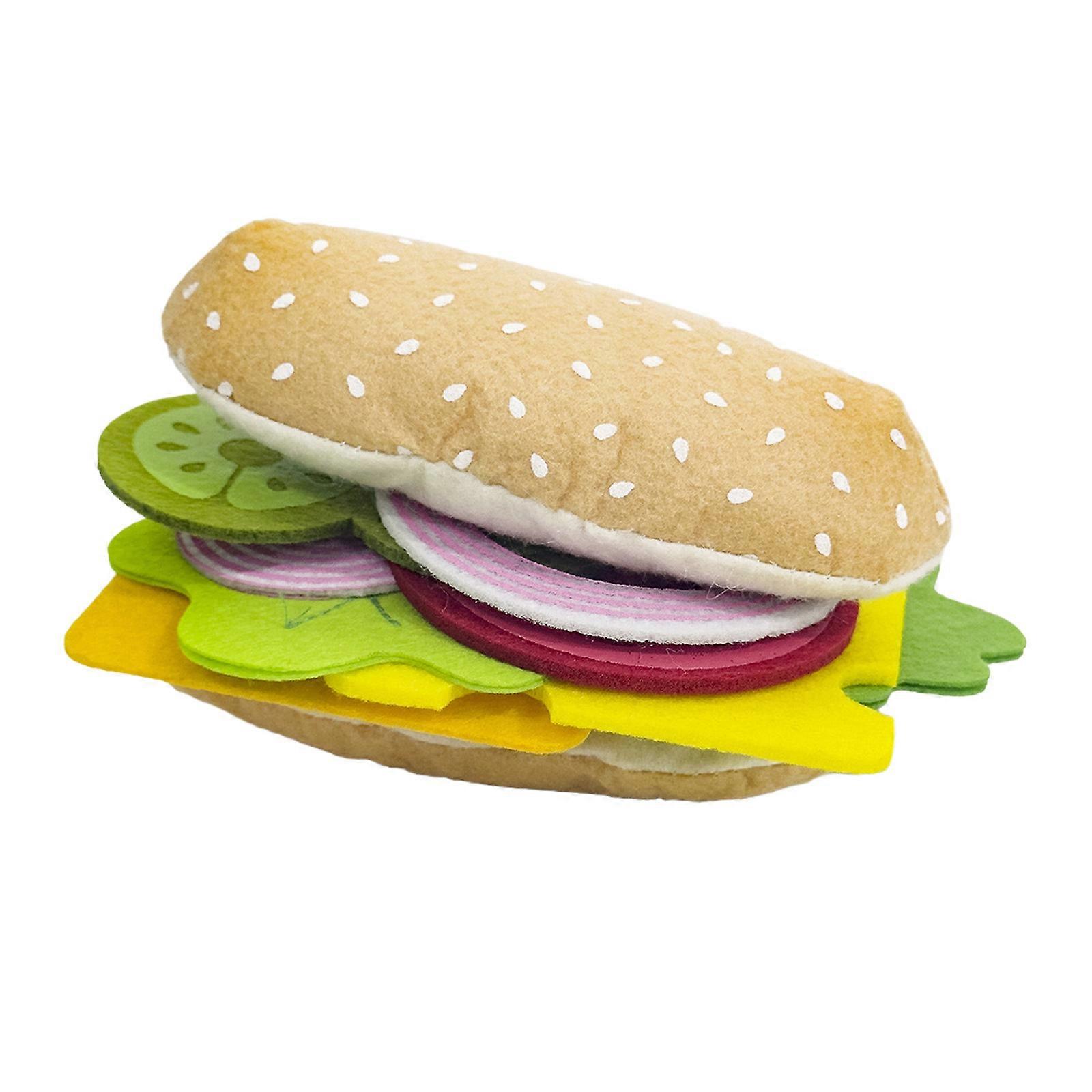 Educational Perceived Hamburger Playset For Toddlers To Explore Food Dyes And Coordination Multicolor