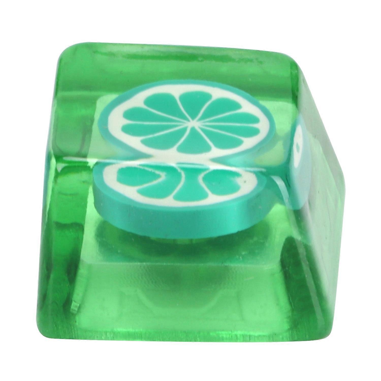 Resin Keycap HandMade CorrosionResistant Universal Mechanical Keyboard Accessories(Lime )