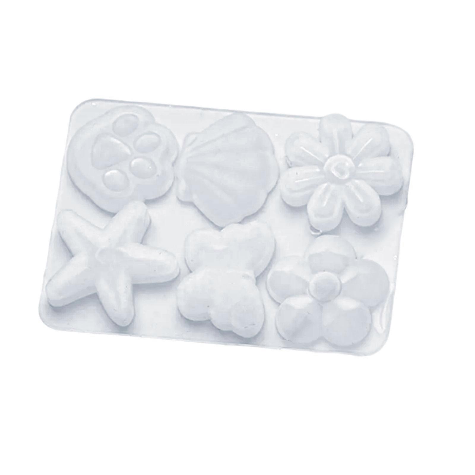 Multiple Functional Elastomer Craft Cast For Artisanal Accessories Highlighting Whirling Paw Blossomy And Marine Designs Multicolor