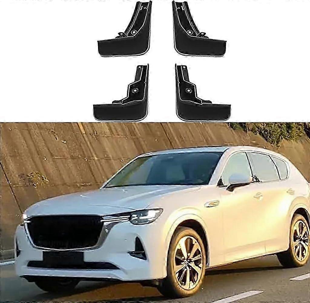 4pcs Car Mud Flaps for Mazda CX-60 CX60 2022 2023 2024,Mud Flaps Splash Guards Fenders,Contoured Mud Flaps Splash Guard Kit Pair 26s