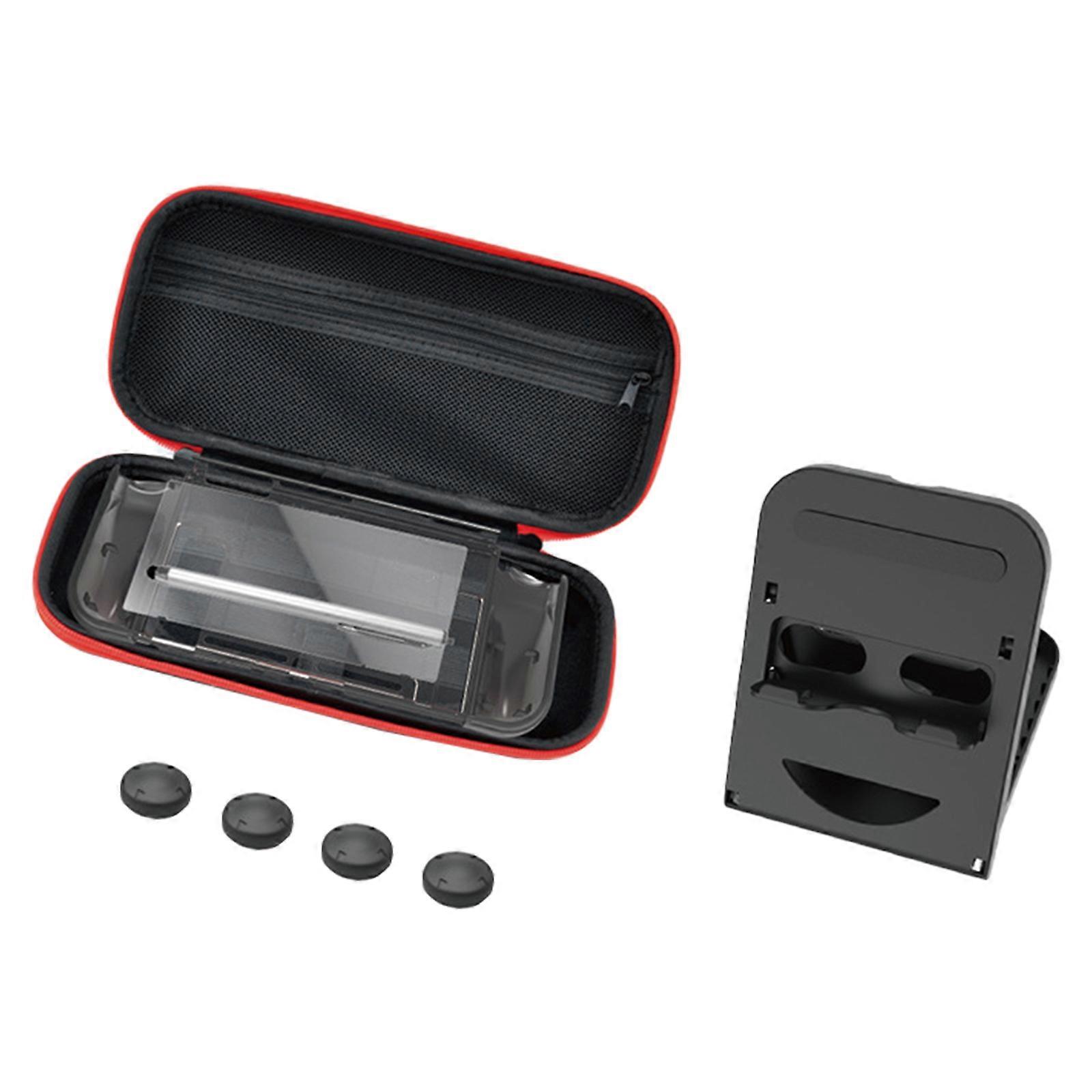 Carrying Case for Game Controller Protective Case Accessories Storage Bag with Screen Protector Bracket Styluses Pen Multicolor