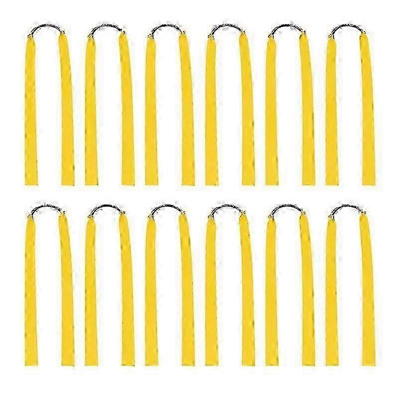 12Pcs Rubber Bands for Catapult Widened Flat Catapult Bands Elastics for Hunting