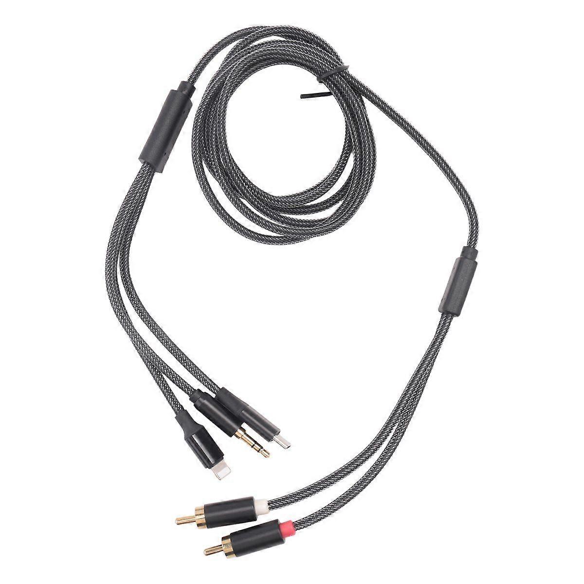 USB C to Cable, for Interface to Male to Aux Audio Adapter,Headphone Jack Adapter,3 in 1 Audio Cabl