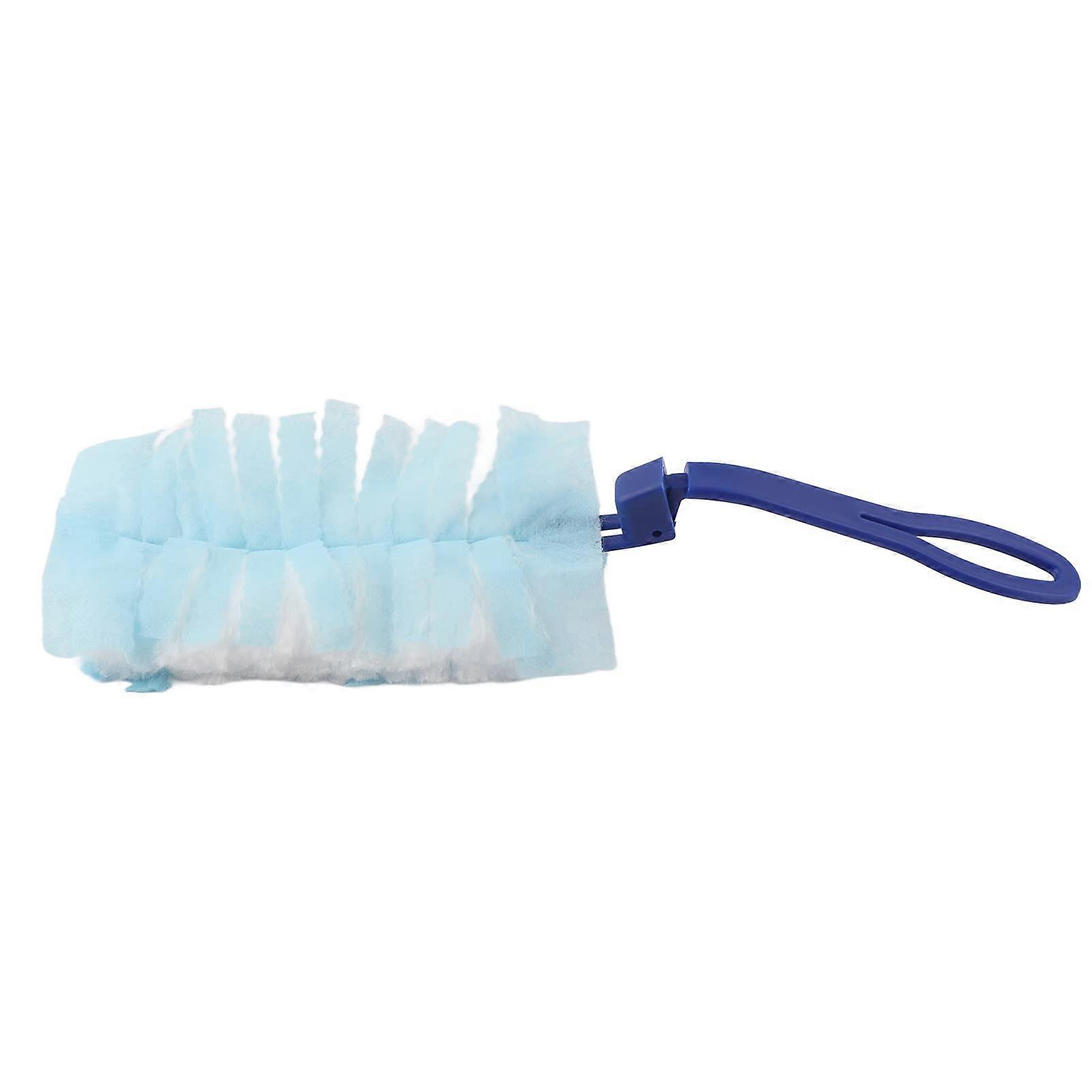 Microfiber Duster Refills with 10 Replacement Heads and Compact Handle for Cleaning Furniture, Blinds, Electronics