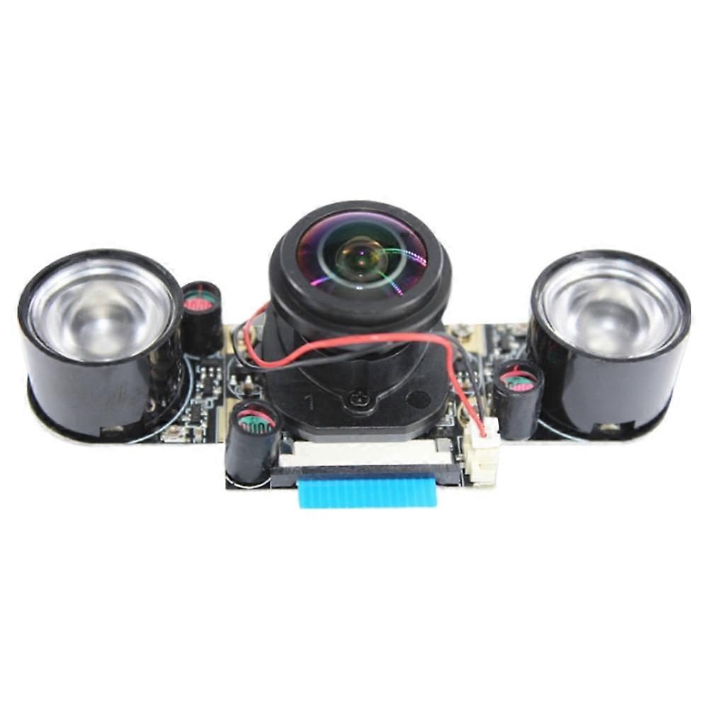 jixopn 5MP 1080p Night Vision Camera Module with IR Sensor LED, compatible with Raspberry Pi 4, OV5647, 75/130/160/175° Focal