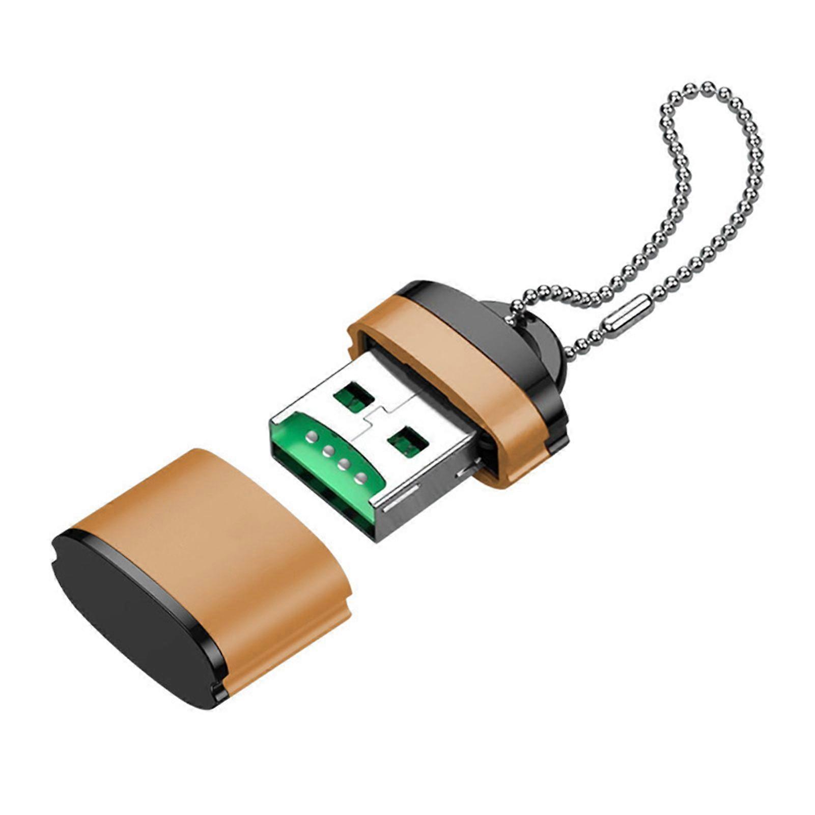 Jikaix High-Speed USB Card Reader Portable Multi-Slot Adapter for TF/SD Cards, Plug-and-Play Fast Data Transfer Card Reader for Phone Computer Speaker