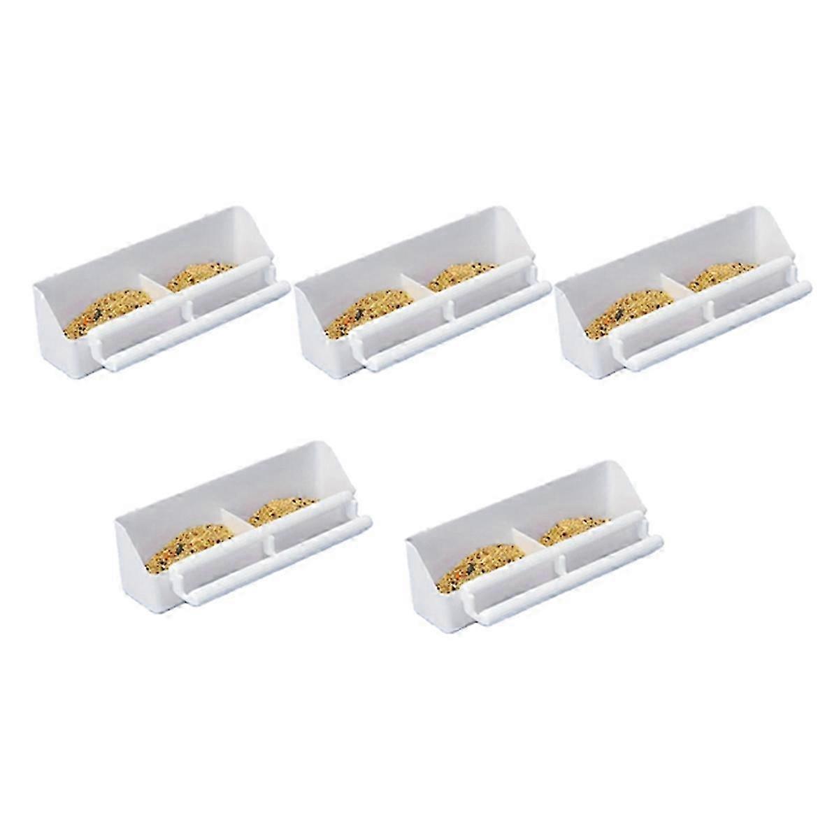 Portable Double Slot Grid Design Bird Feeder