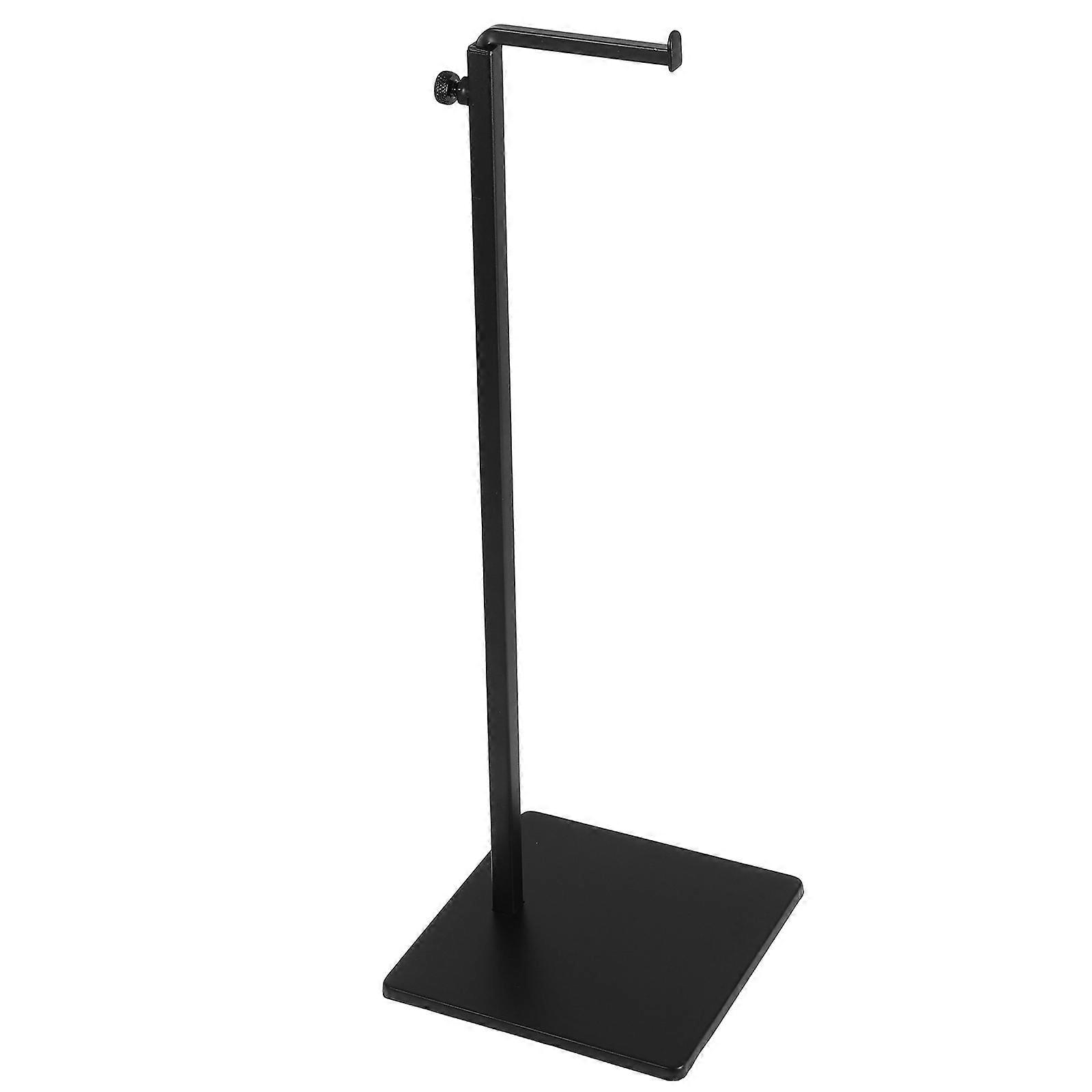 Black Metal 7Shaped Handbag Display Stand for Home Use Adjustable