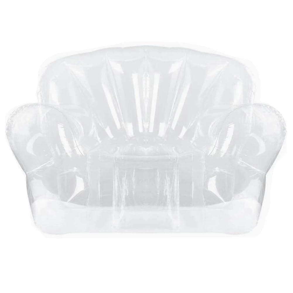 Thickened Outdoor Camping Inflatable Sofa For Adults Lazy Chair PVC Transparent Large Size