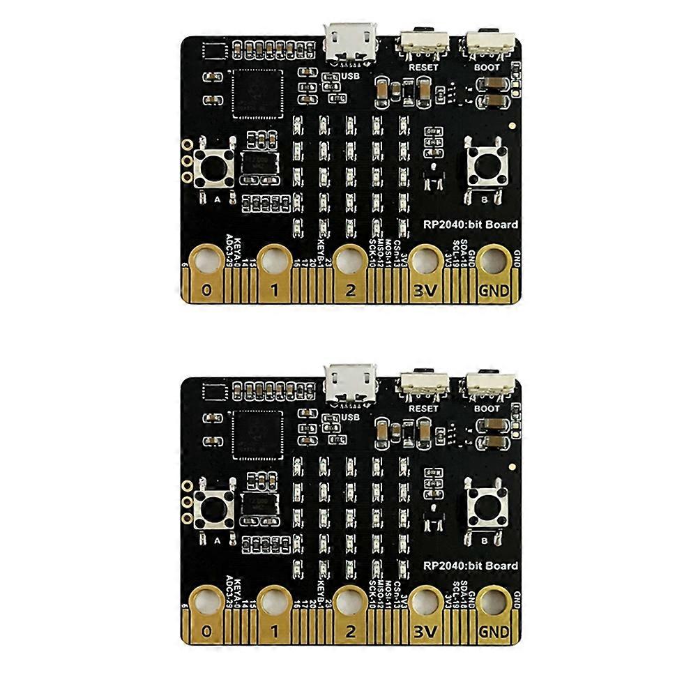 2PCS for Raspberry Pi PICO RP2040 Bit Motherboard Compatible with BBC Microbit Shape Python Programming Motherboard
