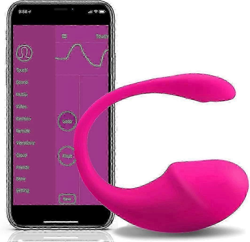 "Women's Smart Silicone Pelvic Floor Muscle Trainer: Waterproof, Rechargeable, Remote App Controlled Bladder Support Exerciser"