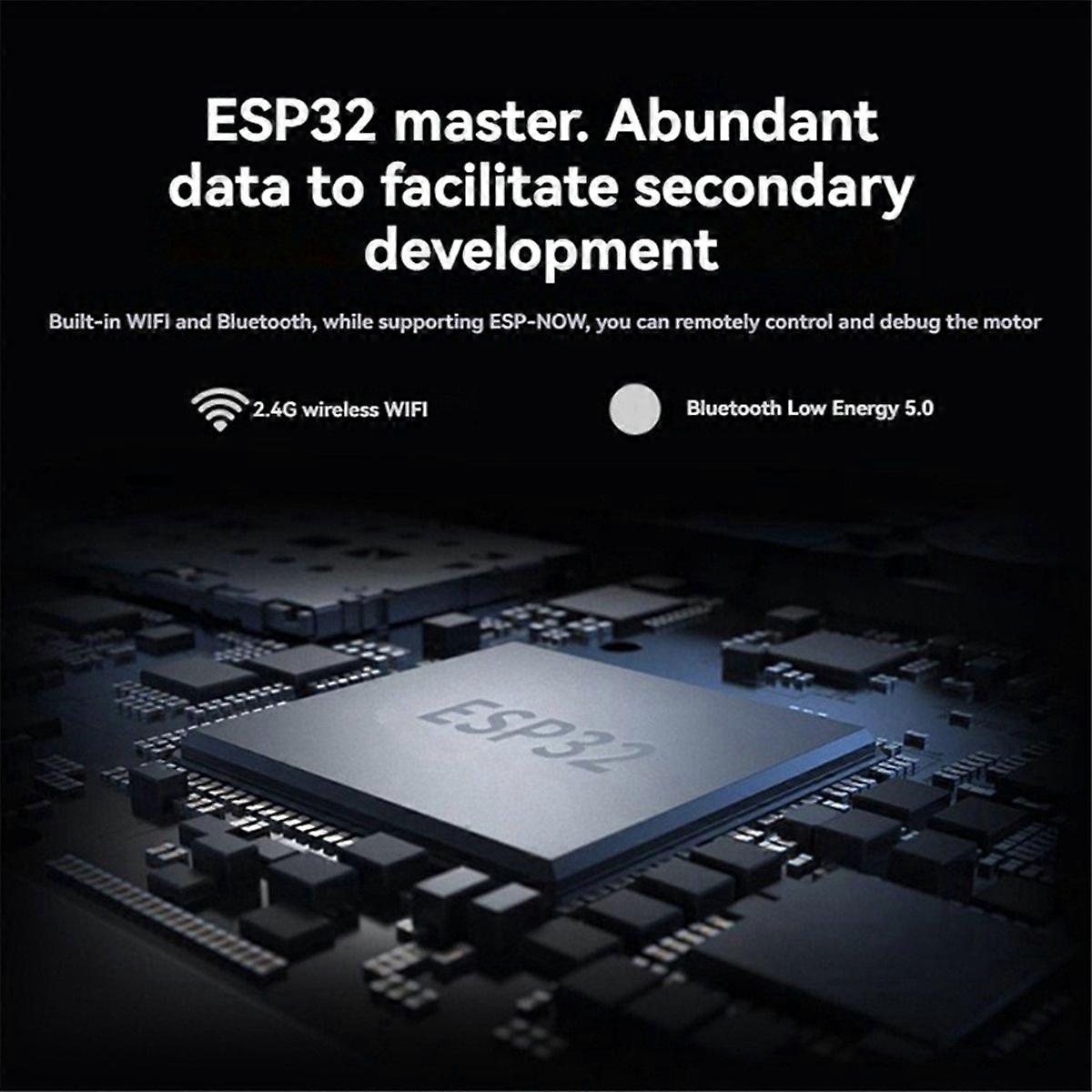 ESP32 DDSM Motor Driver Board HAT for Raspberry Pi 2.4G WiFi Module