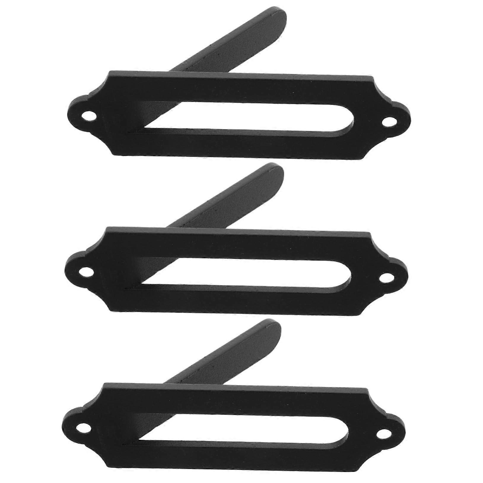 Deer Antler Mount Bracket Set 3pcs Durable Metal Euro Skull Display Rack with Artistic Hook Design