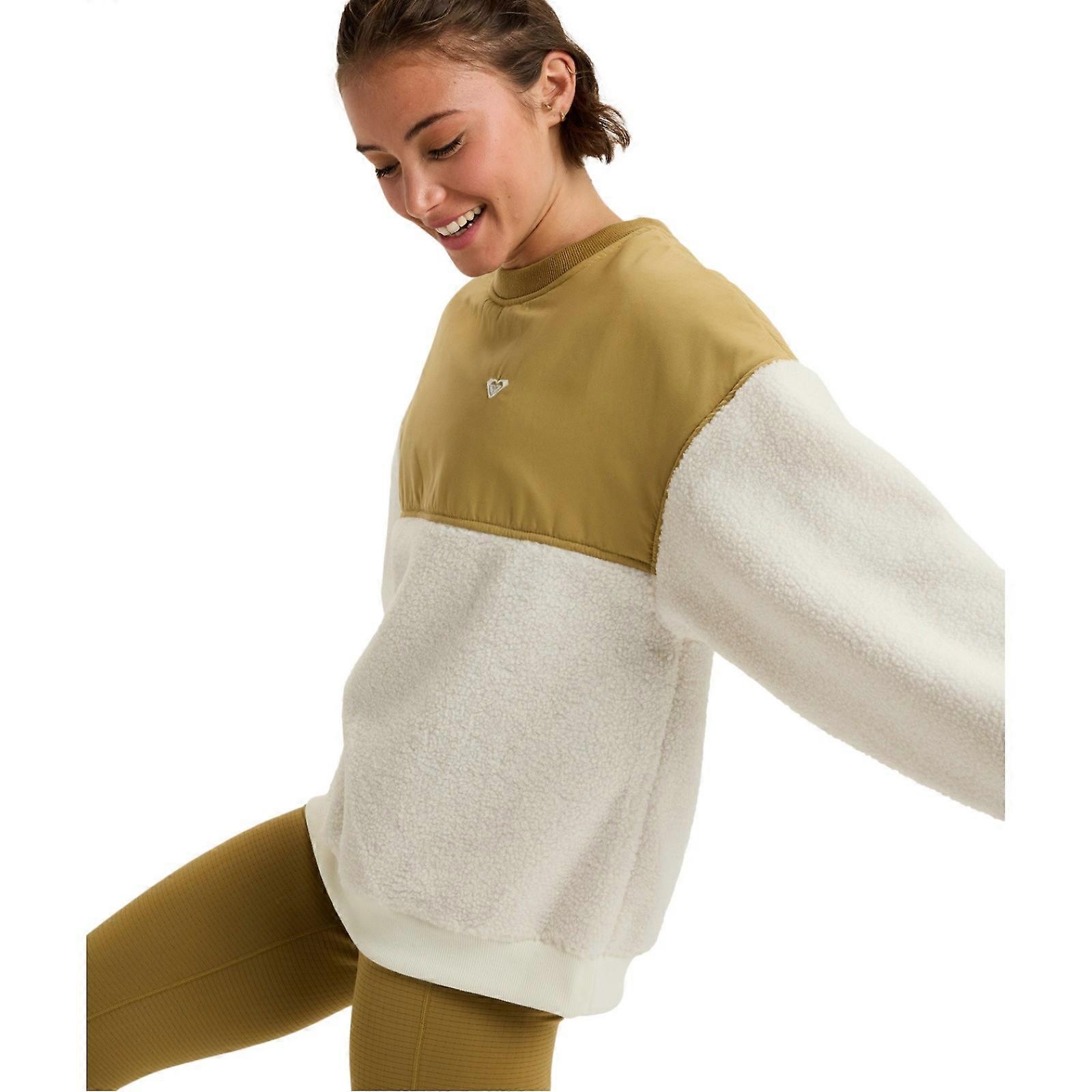 Roxy Womens Waves Of Warmth Oversized Fleece Sweatshirt