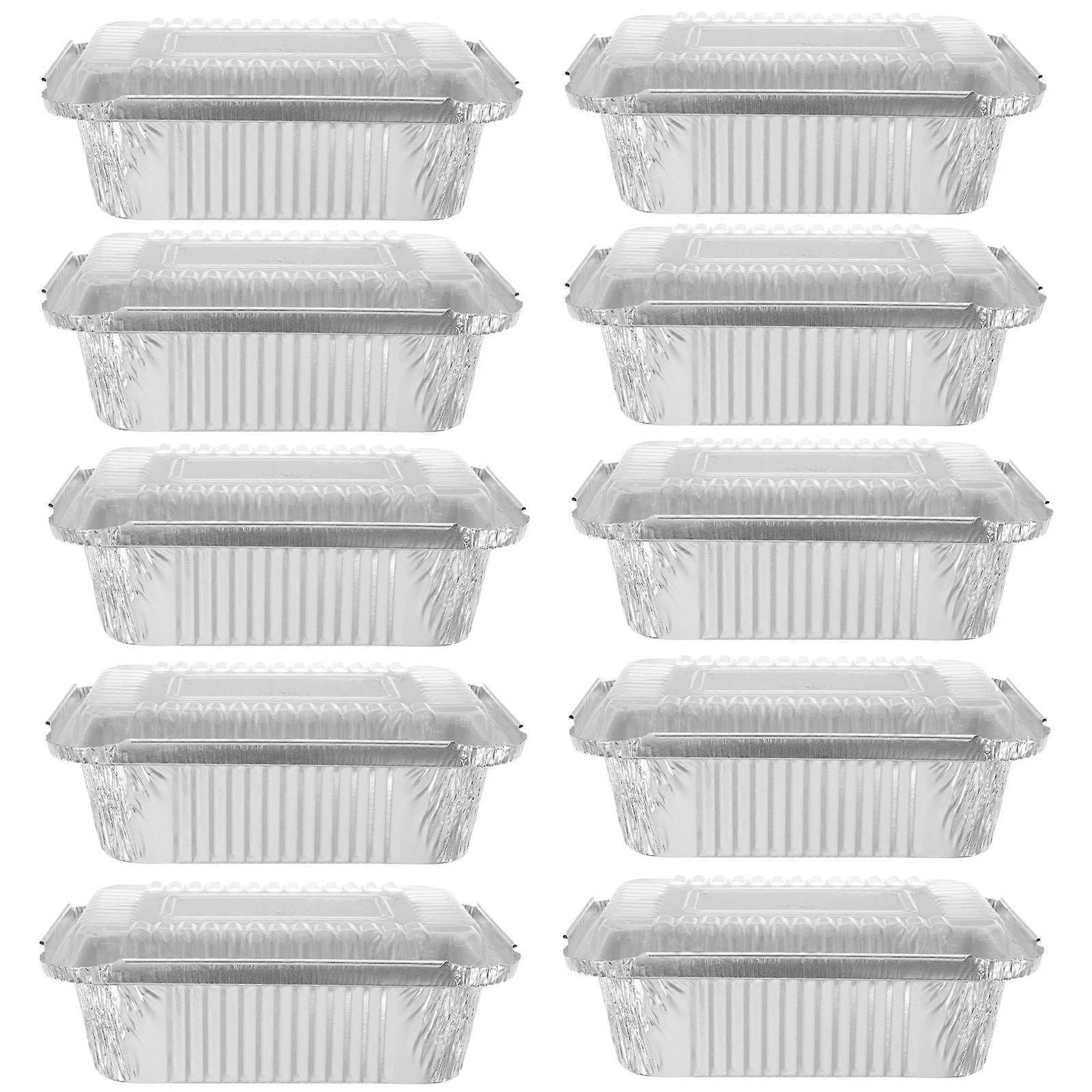 20pcs Aluminum Foil Baking Pans Takeout Containers for Packaging