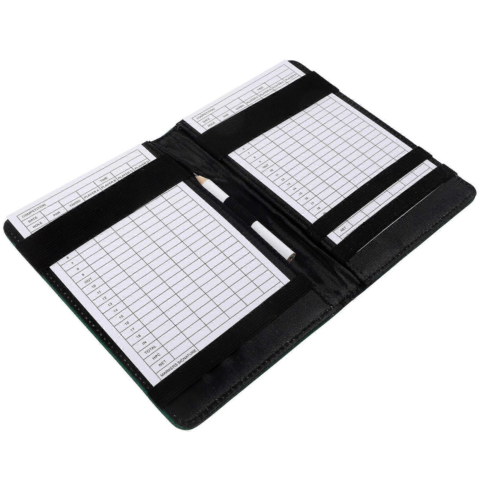 Golf Scorecards Holder Golf Scoring Book for Score Recording 2Sets