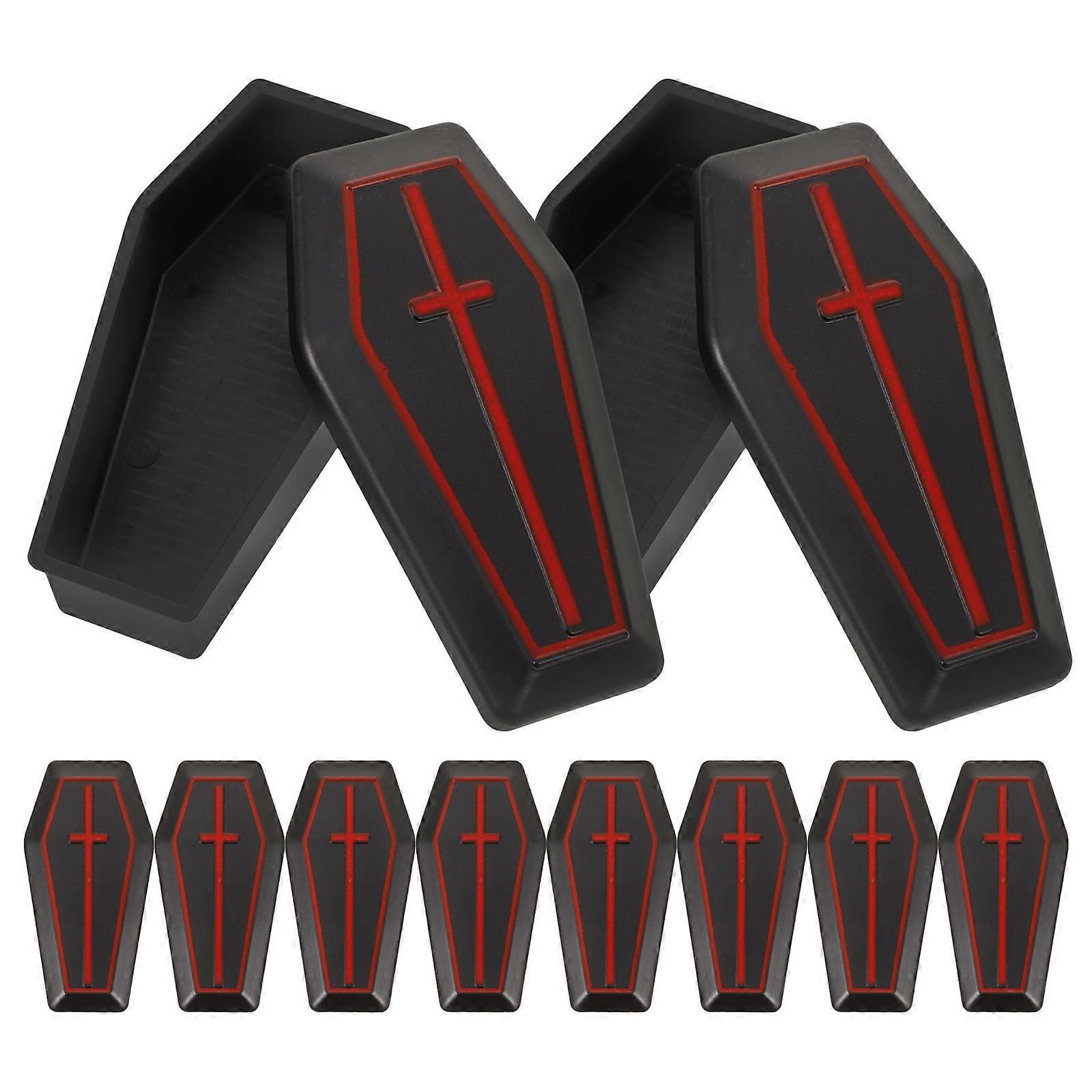 Miniature Halloween Coffins Creative Coffin Decoration Set 10Pcs