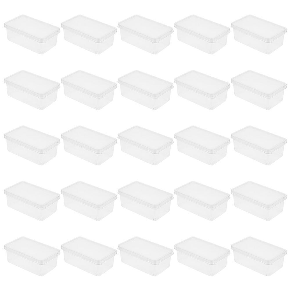 Transparent Mousse Cake Box for Home with Lid 25Pcs Clear Tiramisu Containers