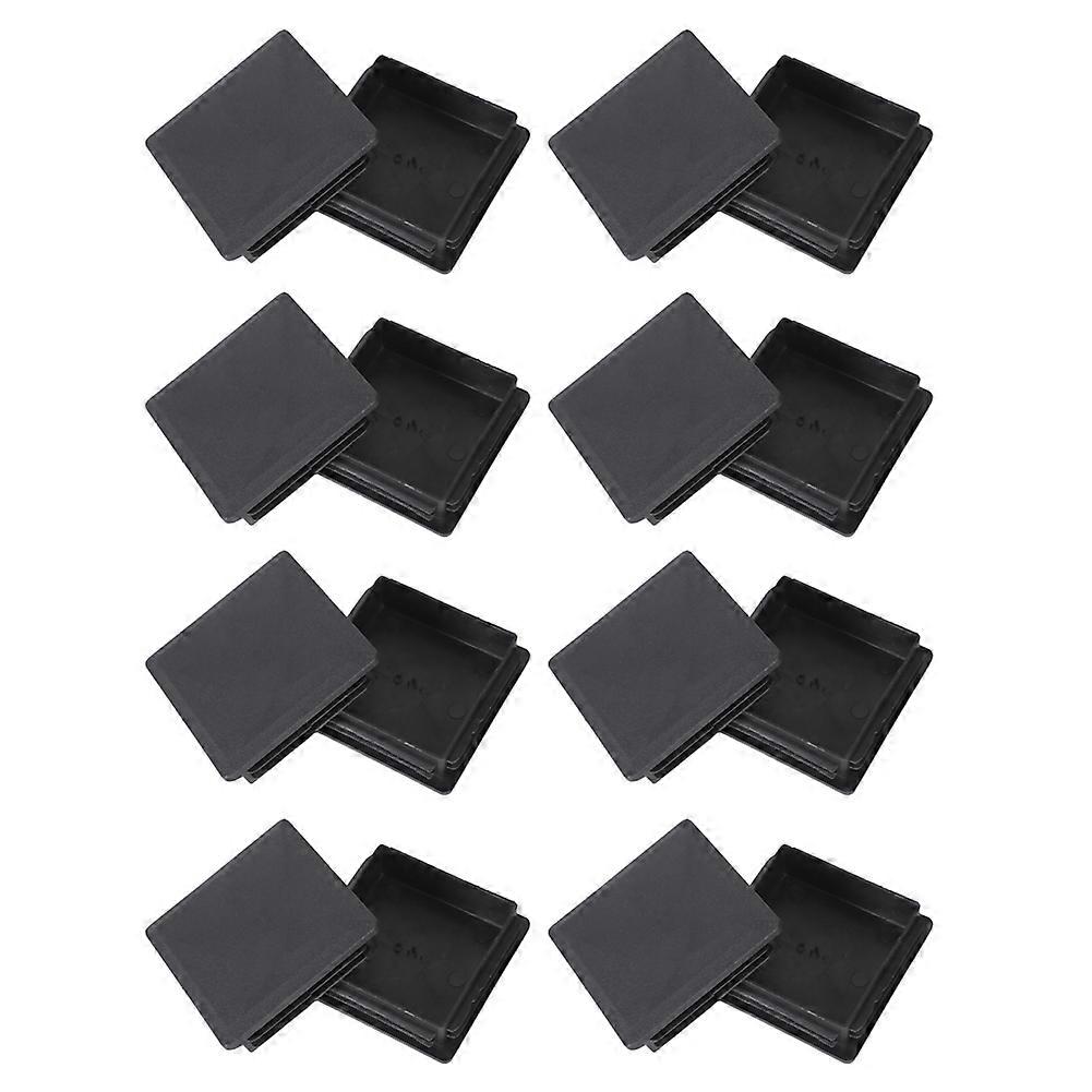 80mm x 80mm Square Plastic Caps Pipe Tube Inserts End Plug 16 Pieces