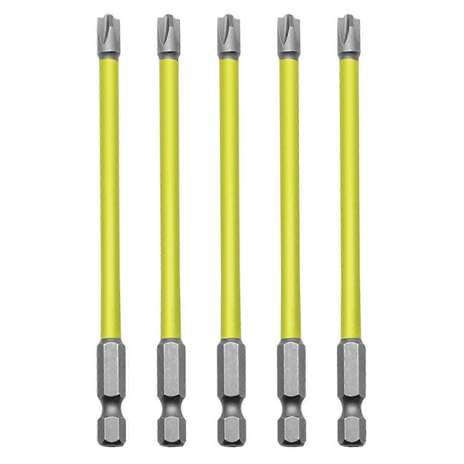 5Pcs Magnetic Special Slotted Cross Screwdriver Bit Nutdrivers FPH2 For Socket Switch Power Electrician Tool 65mm